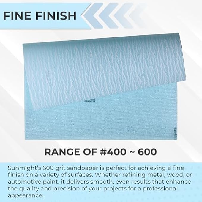 Sunmight FLEXIBLE SHEETS 5-1/4" X 6-3/4" 600G GRIP SHEET, 60118, 25 SHEETS - Image 3